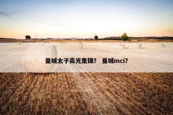 曼城太子高光集锦？ 曼城mci？